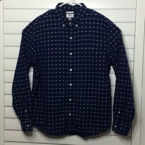 🚫Sold🚫Old Navy Men’s  Blue & White Check Shirt